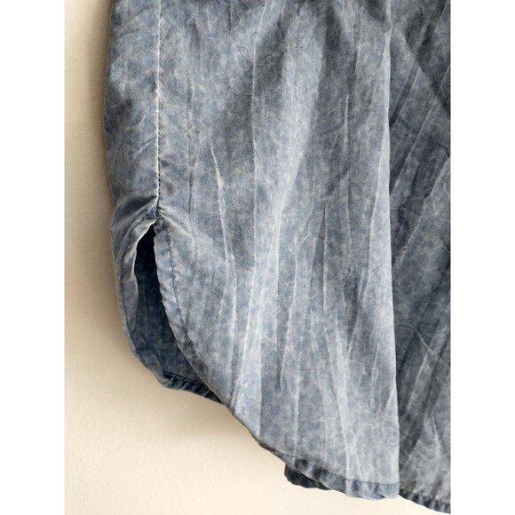 Tarponwear Fishing Shirt Men M Blue Pockets Vented Nylon Long Sleev Logo Outdoor - Picture 4 of 11